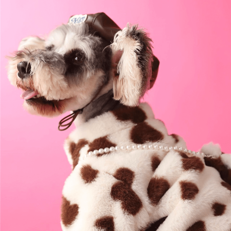 Valentine Faux Fur Dog Coat