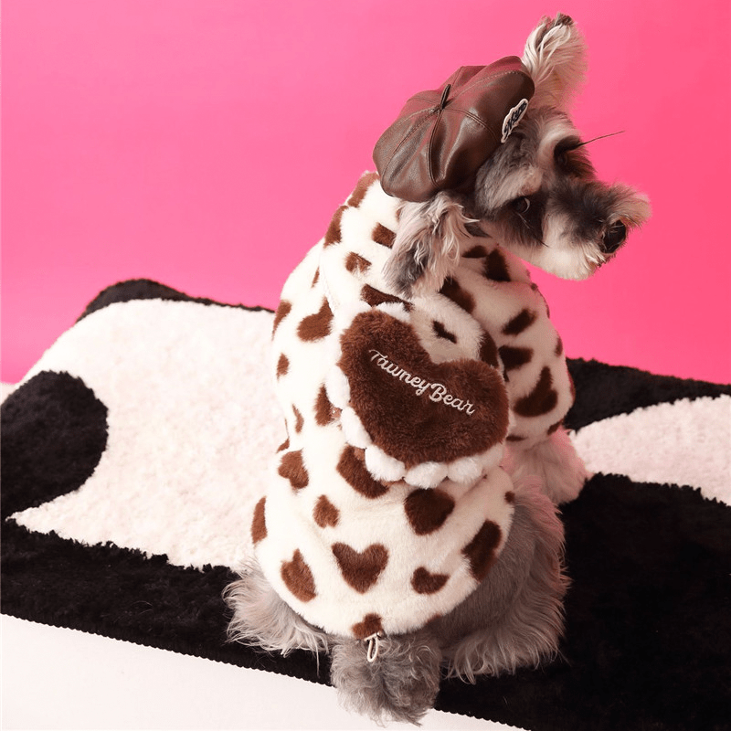Valentine Faux Fur Dog Coat