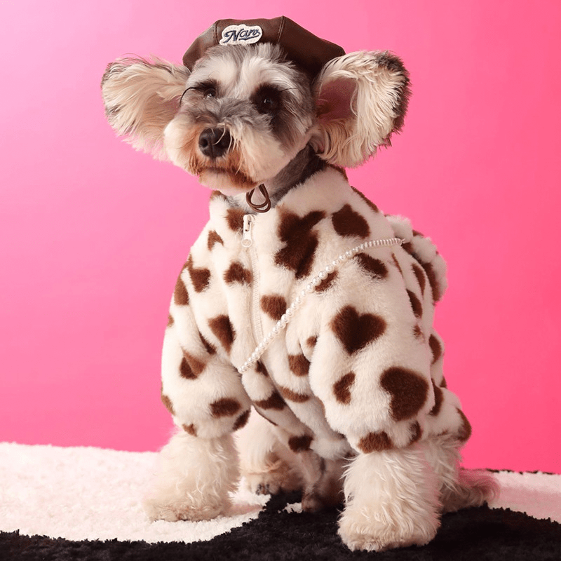 Valentine Faux Fur Dog Coat