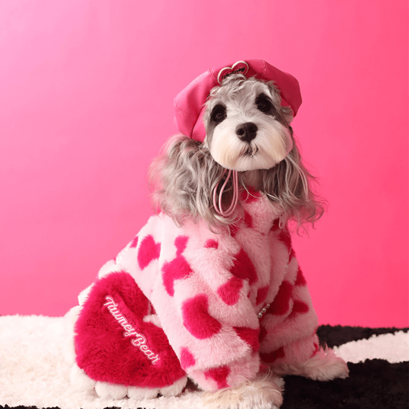 Valentine Faux Fur Dog Coat