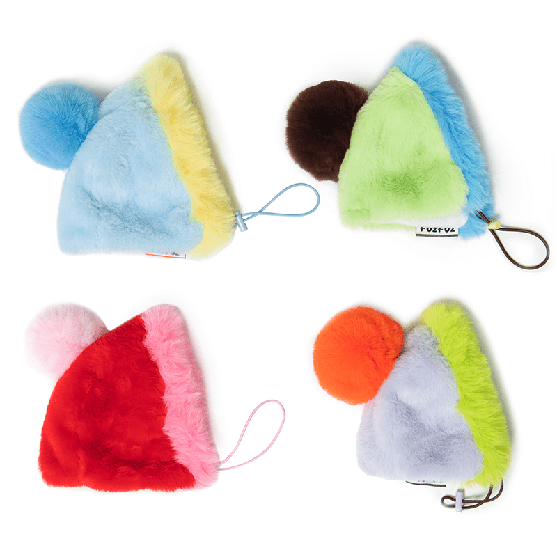 Stylish Multicolor Faux Fur Dog Hat
