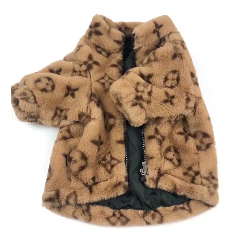 Warm Bulldog Faux Fur Coat
