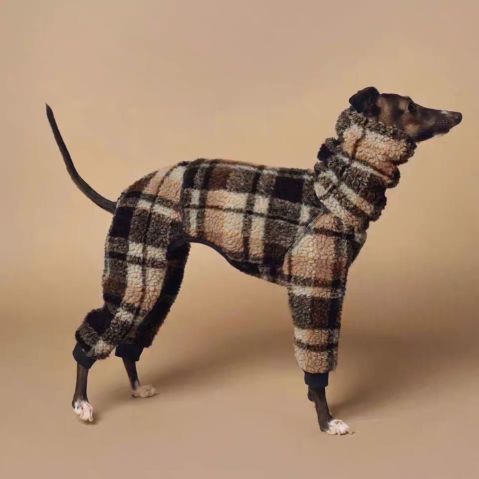 Warm Fleece Greyhound Dog Onesie