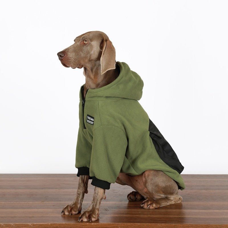 Warm Big Dog Fleece Hoodie