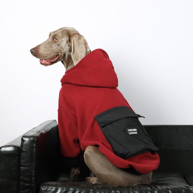 Warm Big Dog Fleece Hoodie