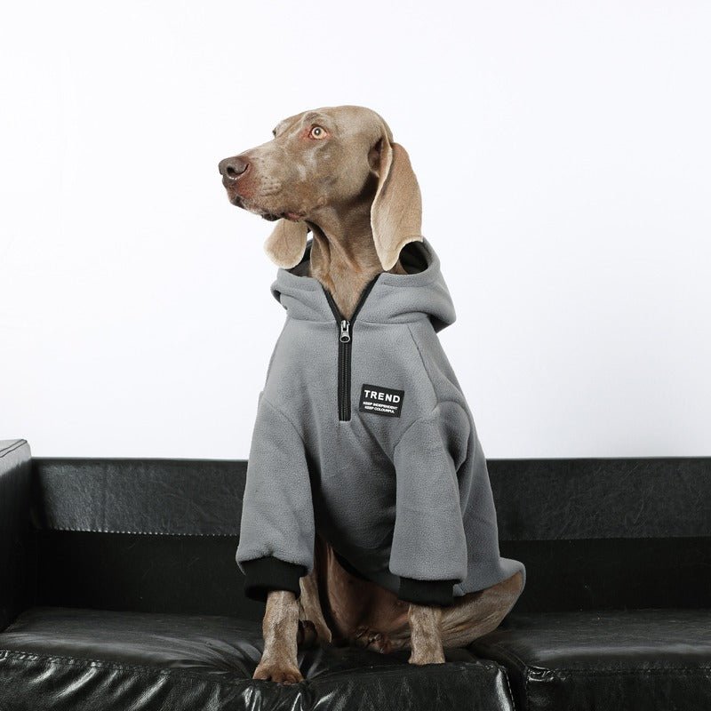 Warm Big Dog Fleece Hoodie
