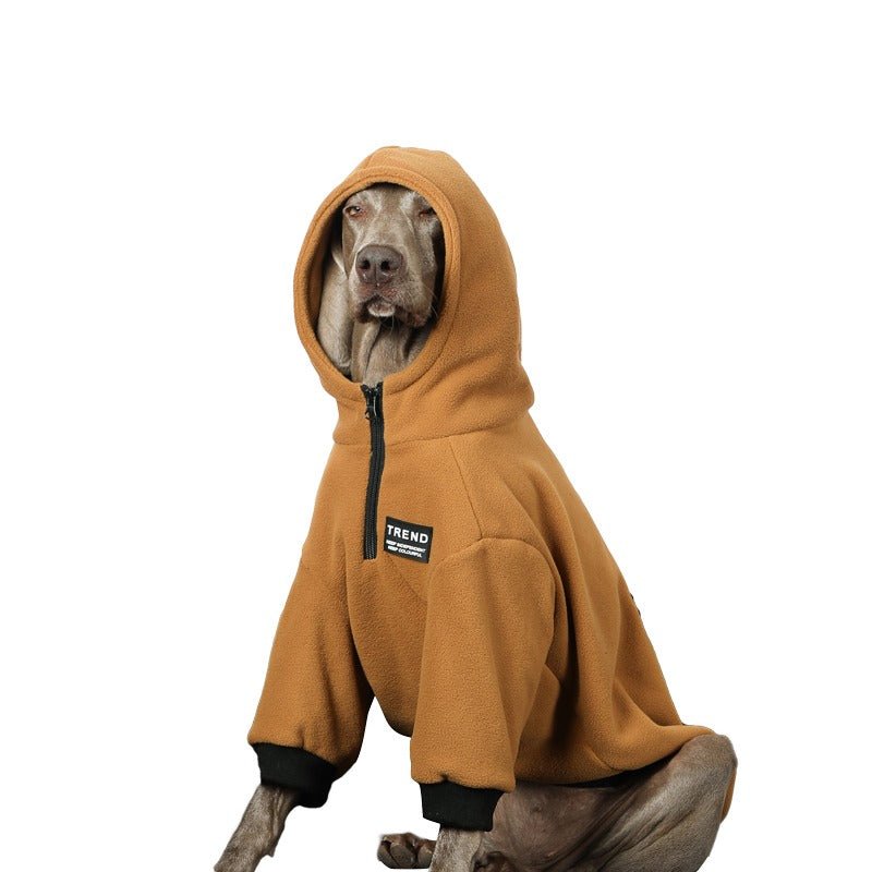 Warm Big Dog Fleece Hoodie