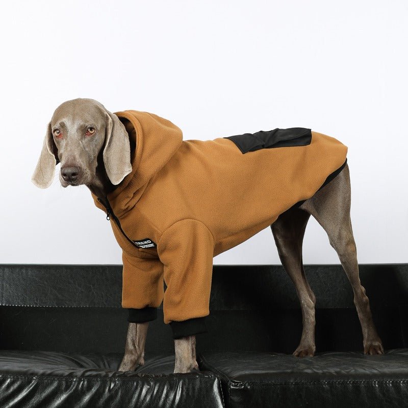 Warm Big Dog Fleece Hoodie