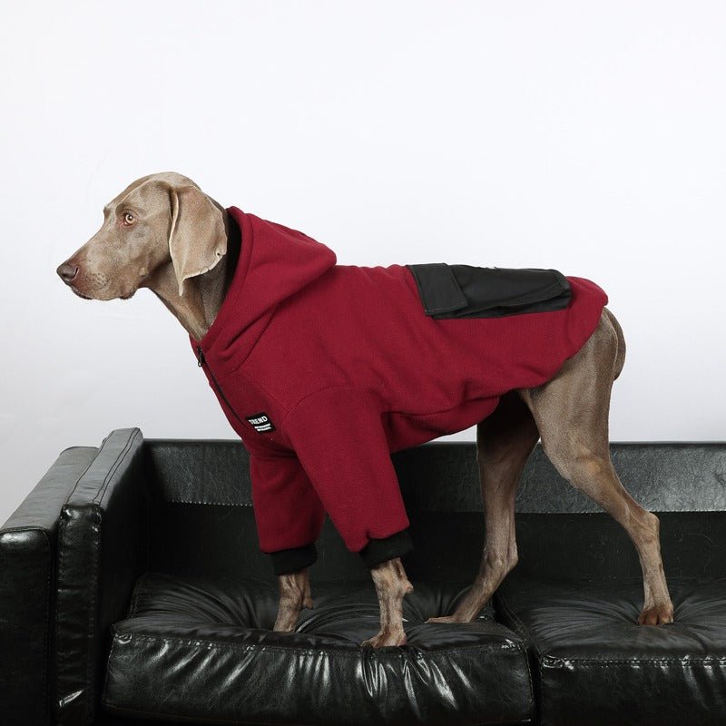 Warm Big Dog Fleece Hoodie