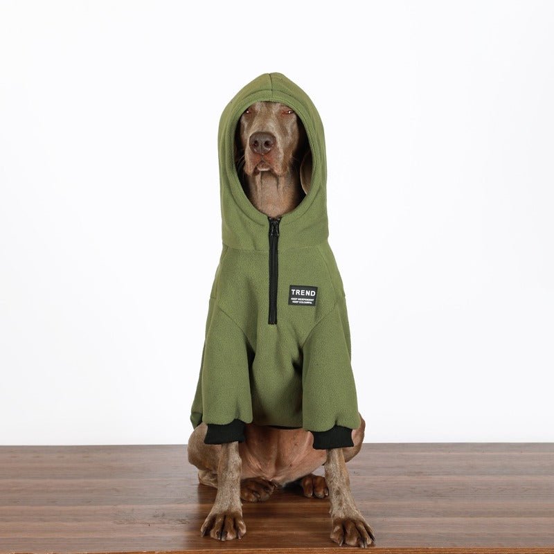 Warm Big Dog Fleece Hoodie