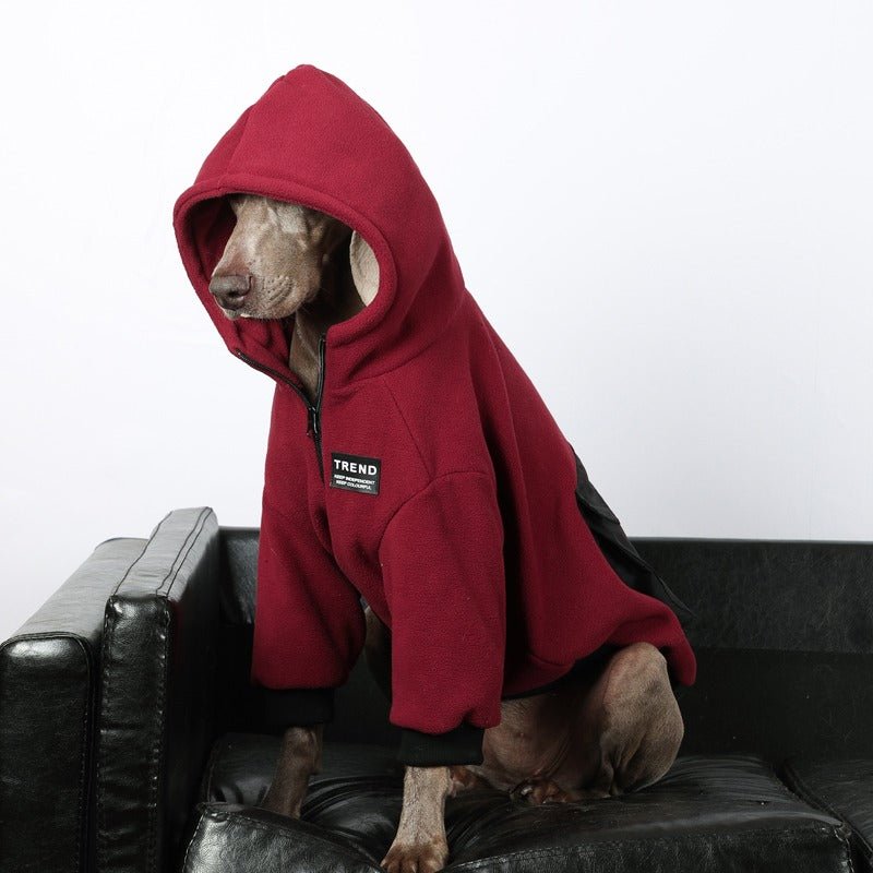 Warm Big Dog Fleece Hoodie