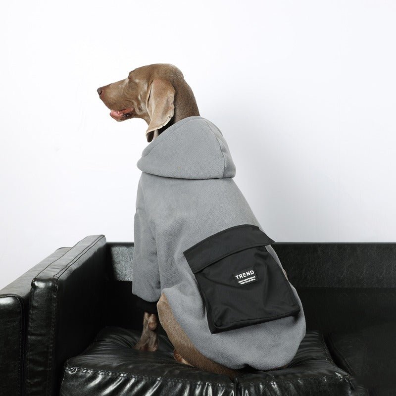 Warm Big Dog Fleece Hoodie