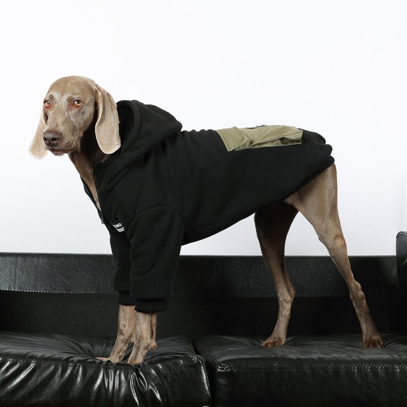Warm Big Dog Fleece Hoodie