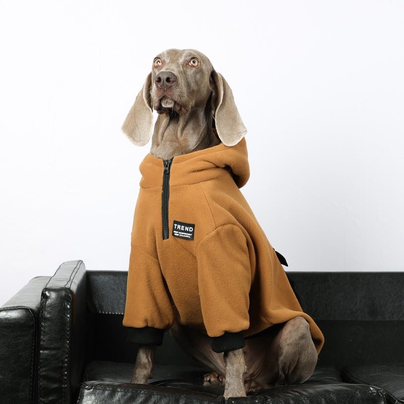 Warm Big Dog Fleece Hoodie