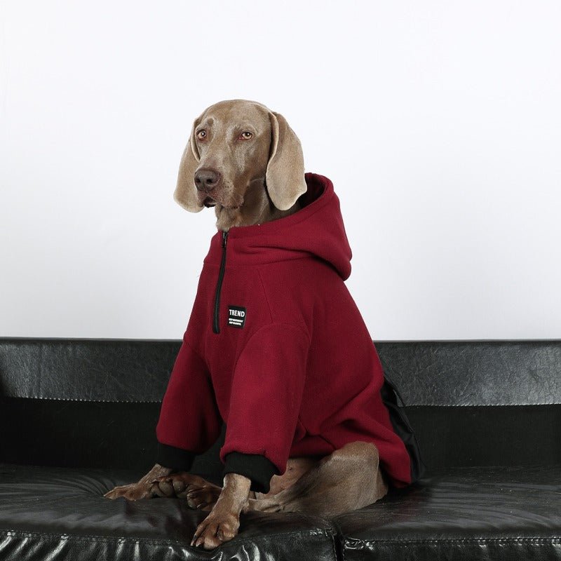 Warm Big Dog Fleece Hoodie