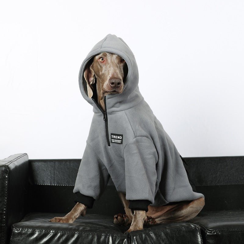 Warm Big Dog Fleece Hoodie