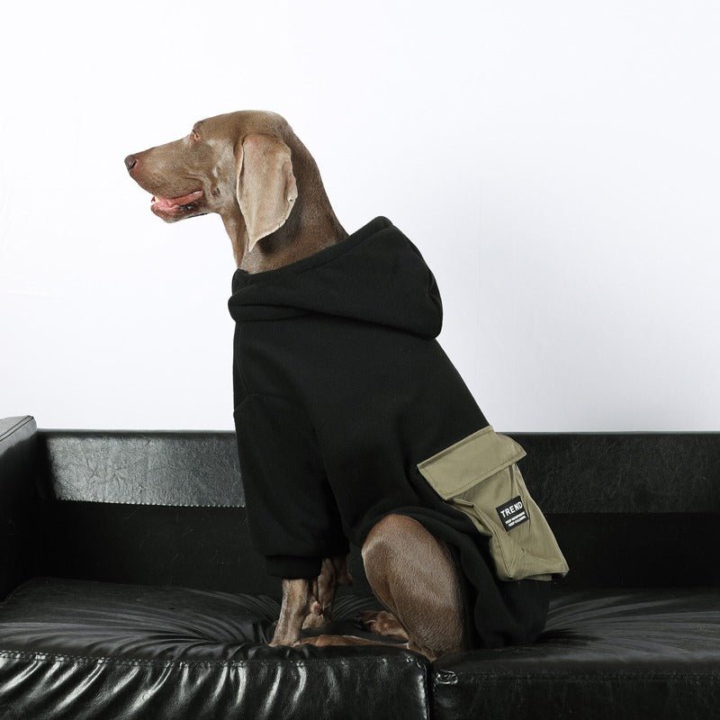 Warm Big Dog Fleece Hoodie