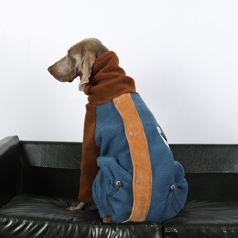 Warm Big Dog Fleece Jumpsuit