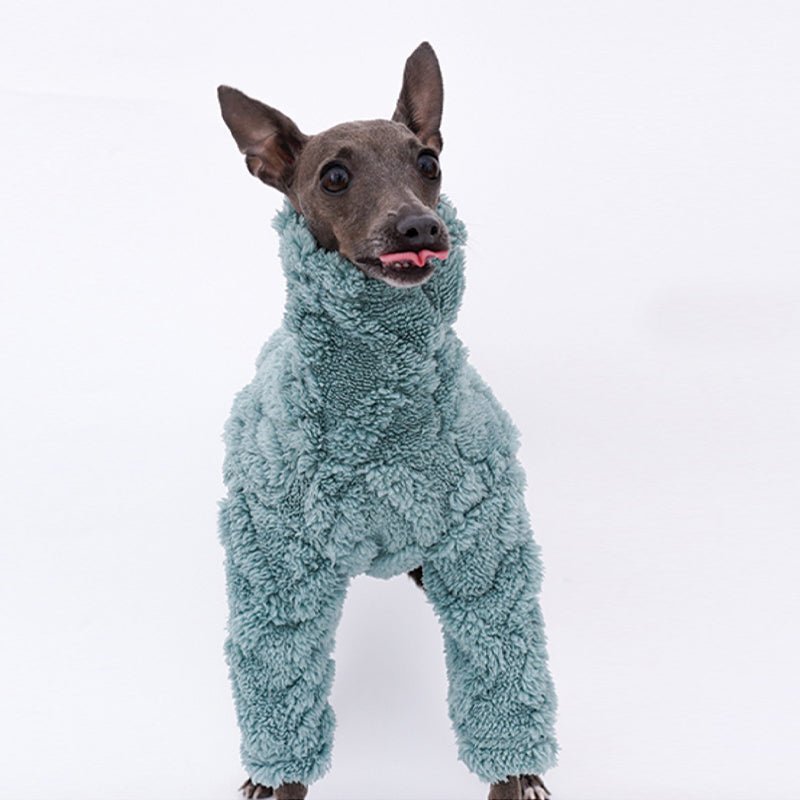 Plush Fleece Italian Greyhound Dog Onesie