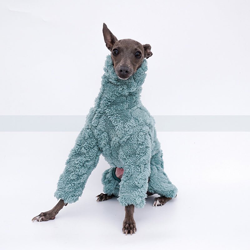Plush Fleece Italian Greyhound Dog Onesie