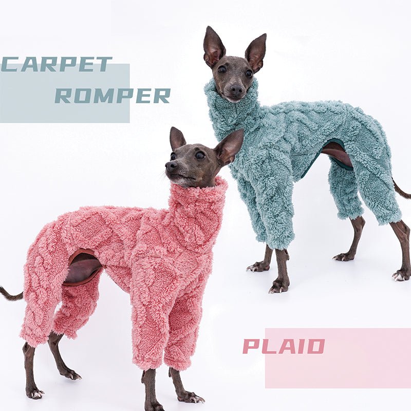 Plush Fleece Italian Greyhound Dog Onesie