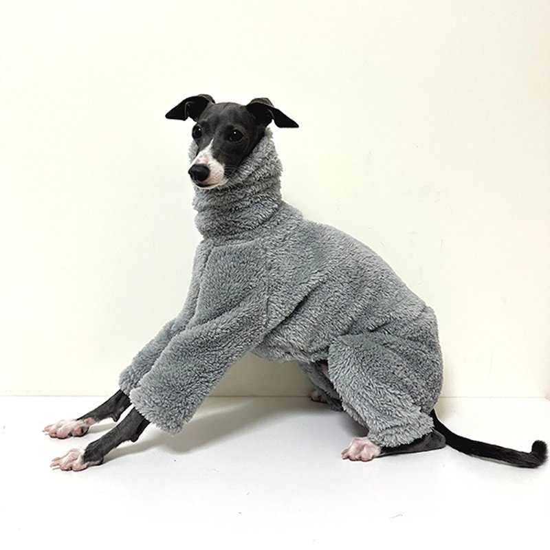 Luxurious Plush Fleece Italian Greyhound Dog Jumpsuit