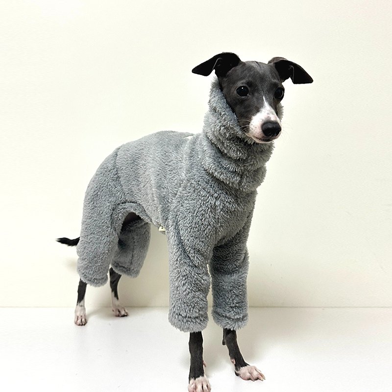 Luxurious Plush Fleece Italian Greyhound Dog Jumpsuit