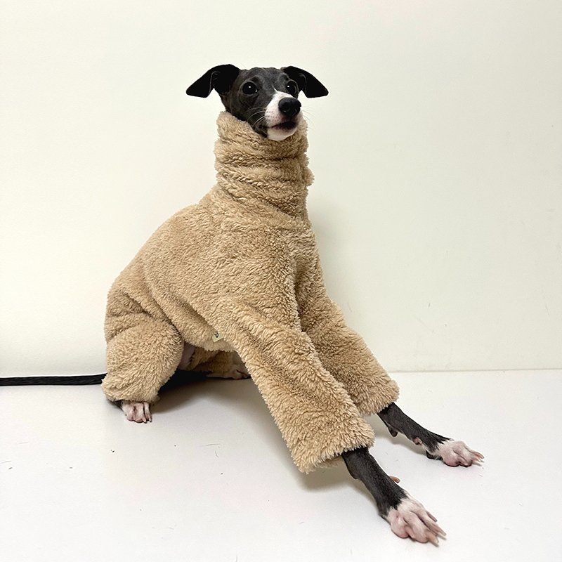 Winter Plush Fleece Italian Greyhound Jumpsuit
