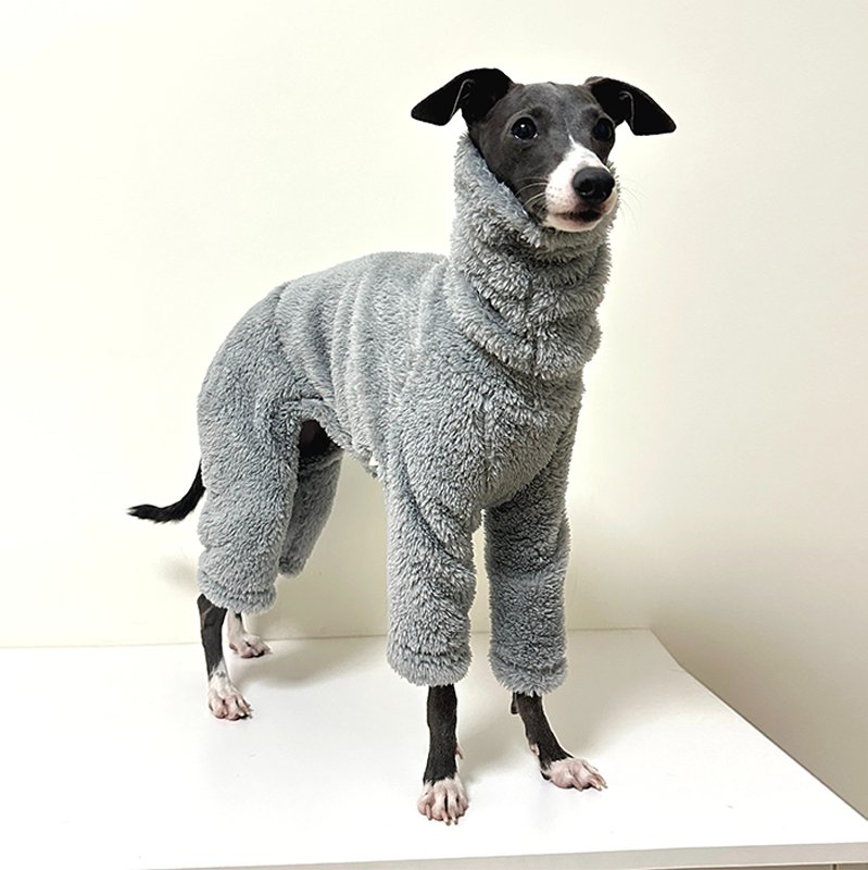 Luxurious Plush Fleece Italian Greyhound Dog Jumpsuit