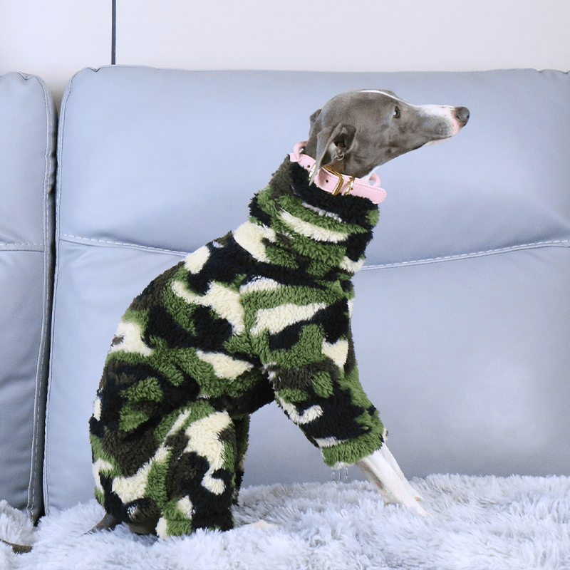 Warm Fleece Italian Greyhound Dog Onesie