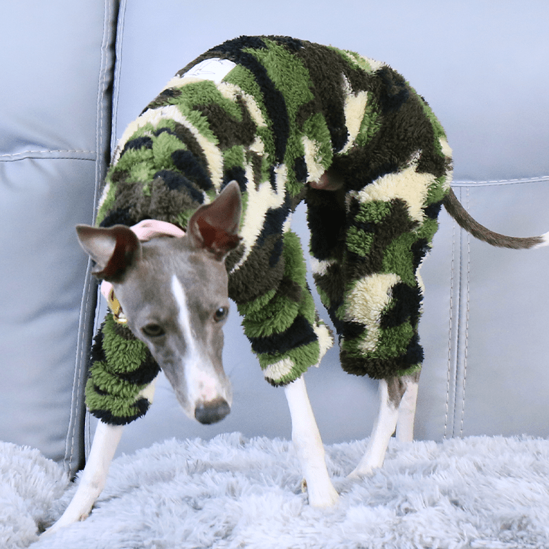Warm Fleece Italian Greyhound Dog Onesie
