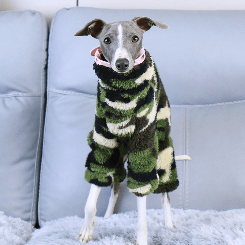 Warm Fleece Italian Greyhound Dog Onesie