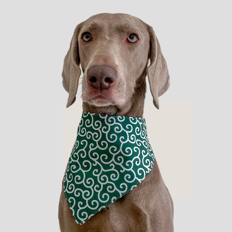 Pure Cotton Geometric Print Dog Scarf Bib