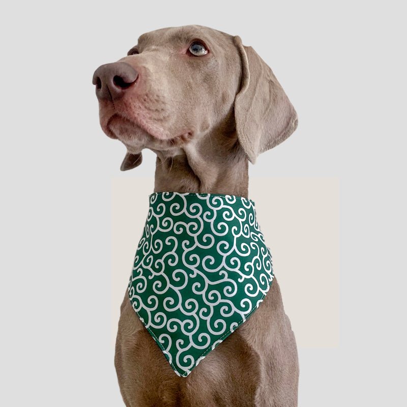 Pure Cotton Geometric Print Dog Scarf Bib