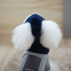 Warm Knitted Dog Hat Collar