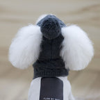 Warm Knitted Dog Hat Collar