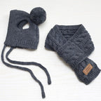 Warm Knitted Dog Hat Collar