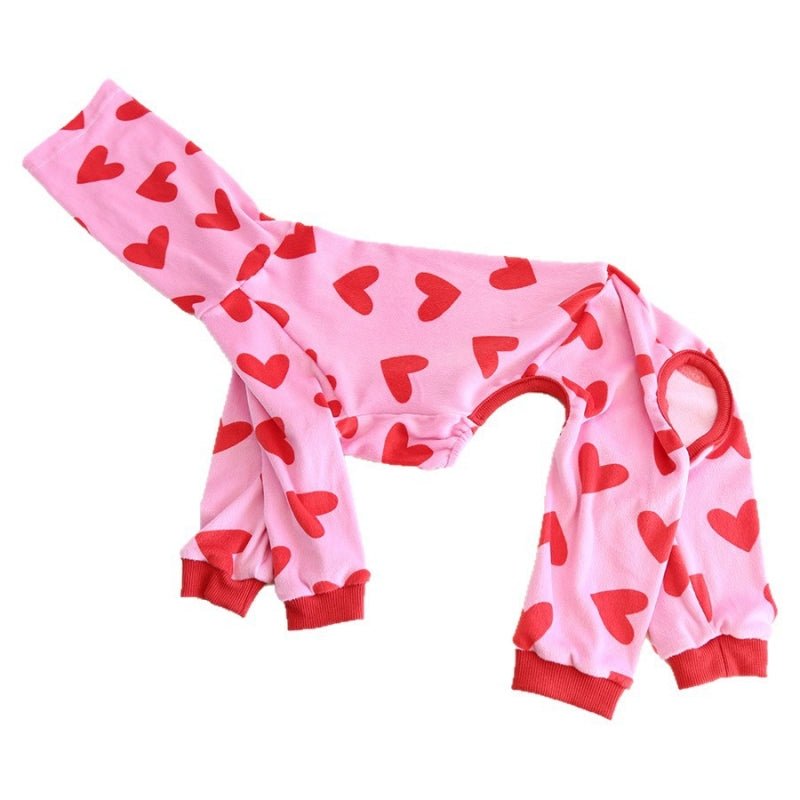 Heart Pattern Outfit for Italian Greyhound Whippet Dog Clothes