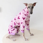Heart Pattern Outfit for Italian Greyhound Whippet Dog Clothes