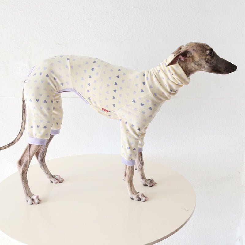 Heart Print Outfit for Italian Greyhound Whippet Dog Clothes - Pawlyboo