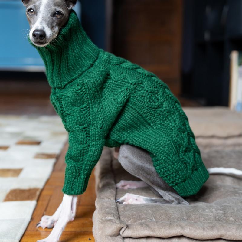 Warm Italian Greyhound Knitted Sweater