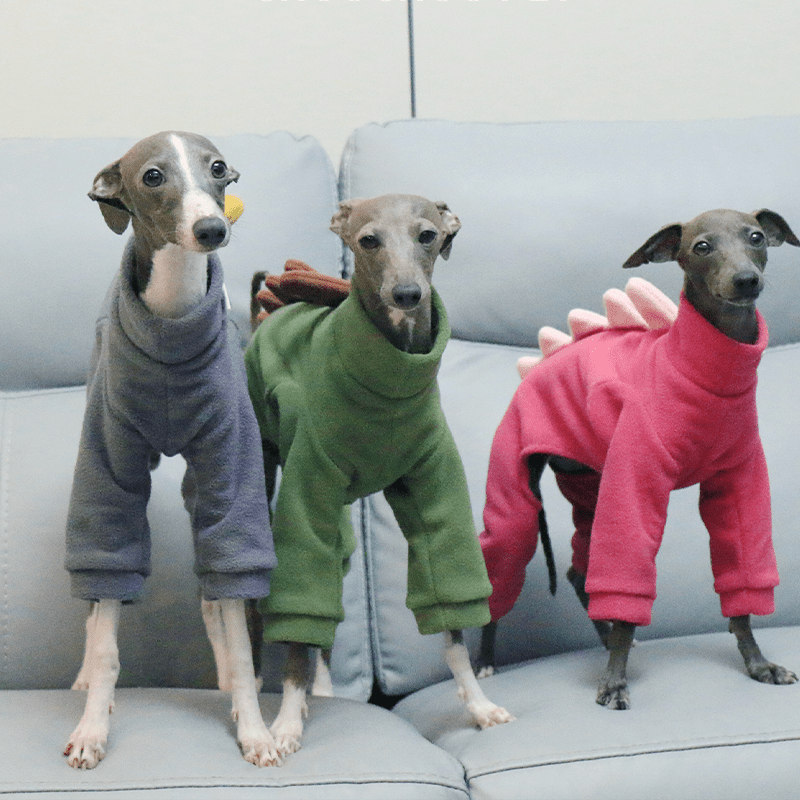 Warm Double Fleece Italian Greyhound Onesies