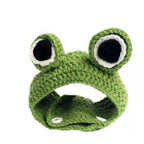Hand Knitted Frog Pet Hat