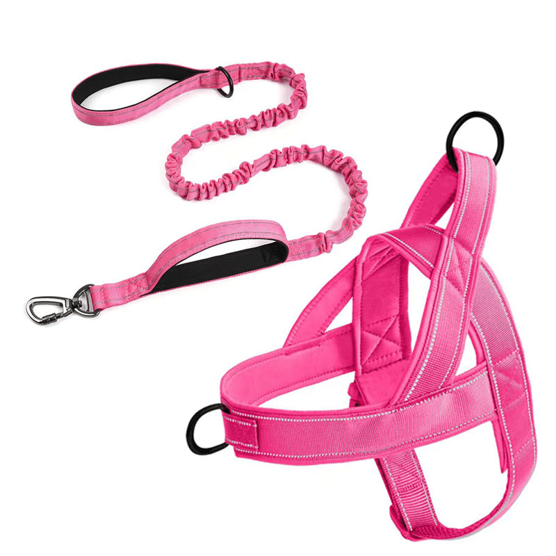 No Pull Anti Escape Large Dog Harness Set