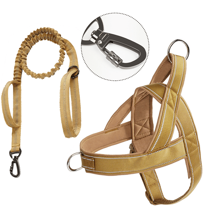 No Pull Anti Escape Large Dog Harness Set