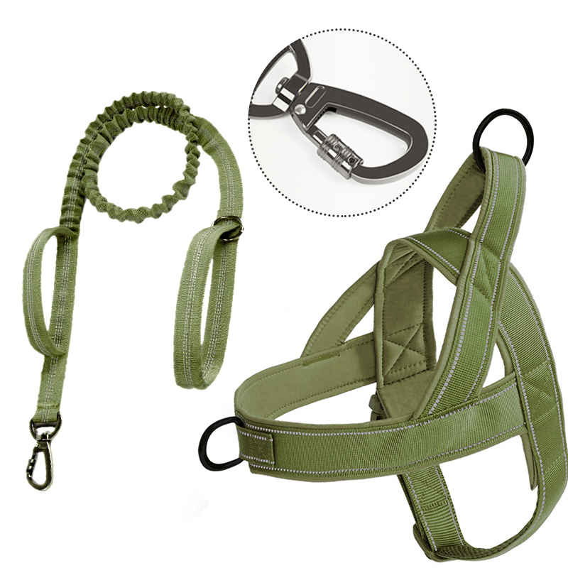 No Pull Anti Escape Large Dog Harness Set