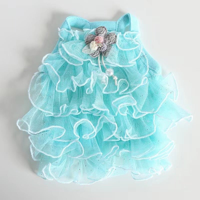 Lightweight Layered Lace Dog Dress