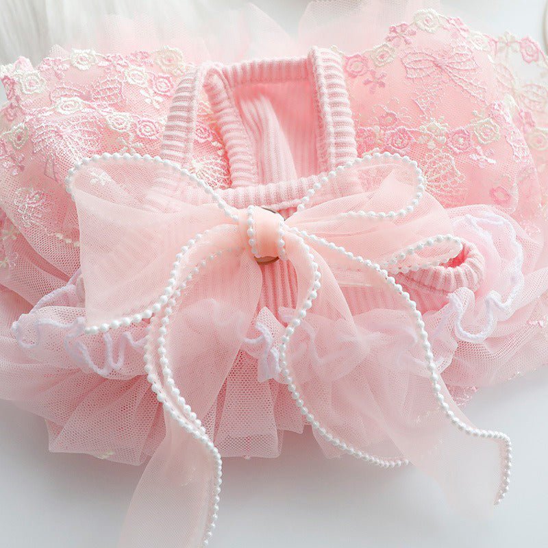 Layered Chiffon Poodle Dog Dress