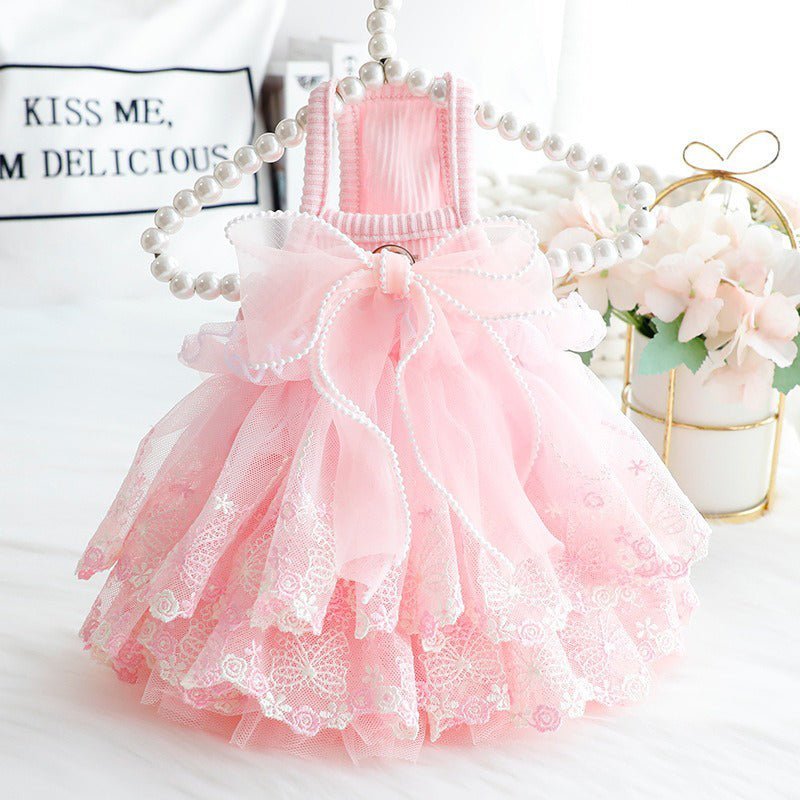 Layered Chiffon Poodle Dog Dress