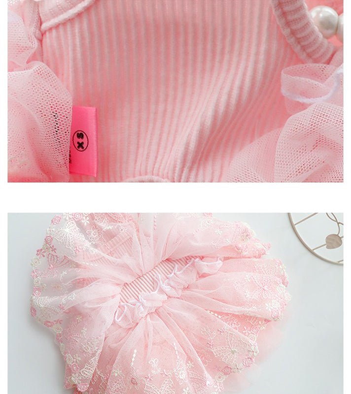 Layered Chiffon Poodle Dog Dress